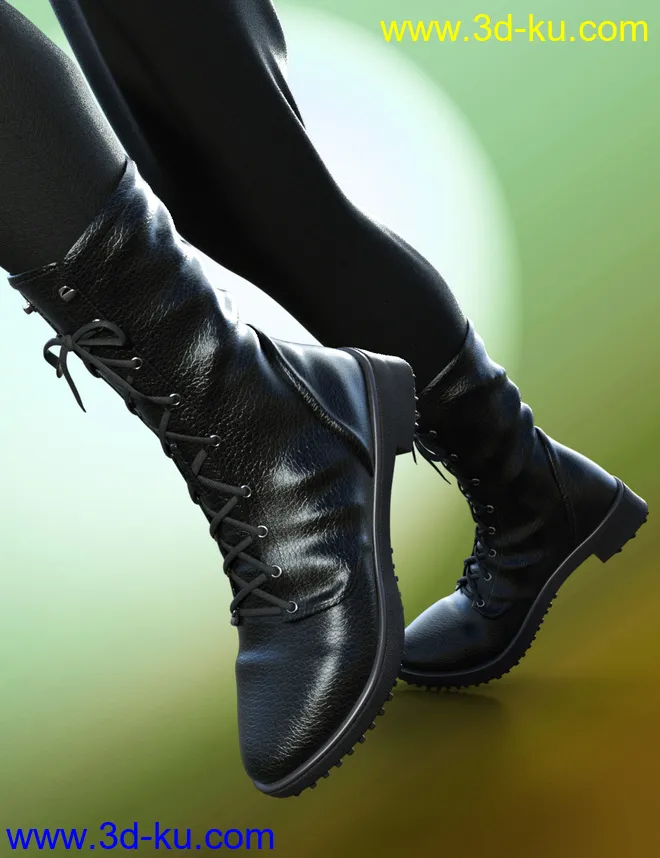 Rocker Boots for Genesis 8 Male(s)模型的图片2