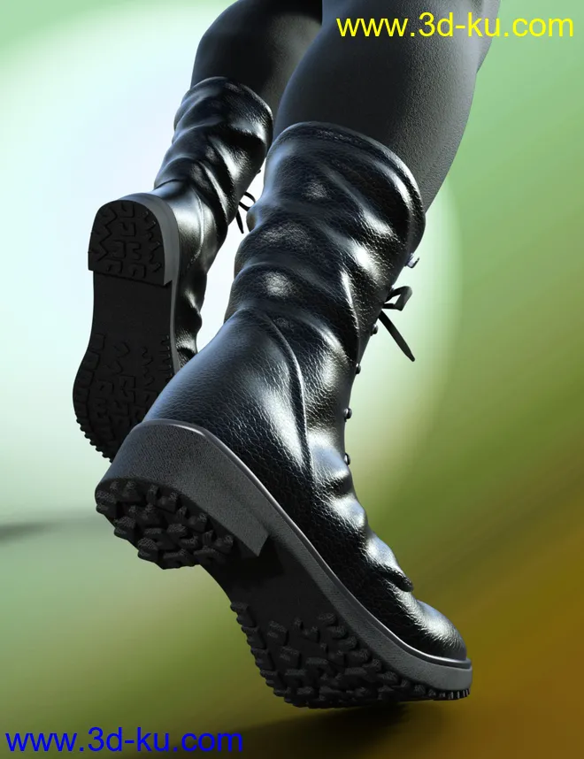 Rocker Boots for Genesis 8 Male(s)模型的图片3