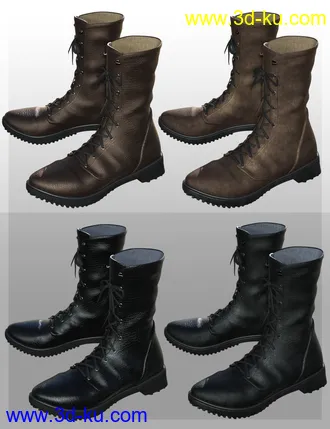 3D打印模型Rocker Boots for Genesis 8 Male(s)的图片