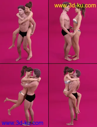 3D打印模型Romantic Poses for Genesis 8 Female(s) and Male(s)的图片