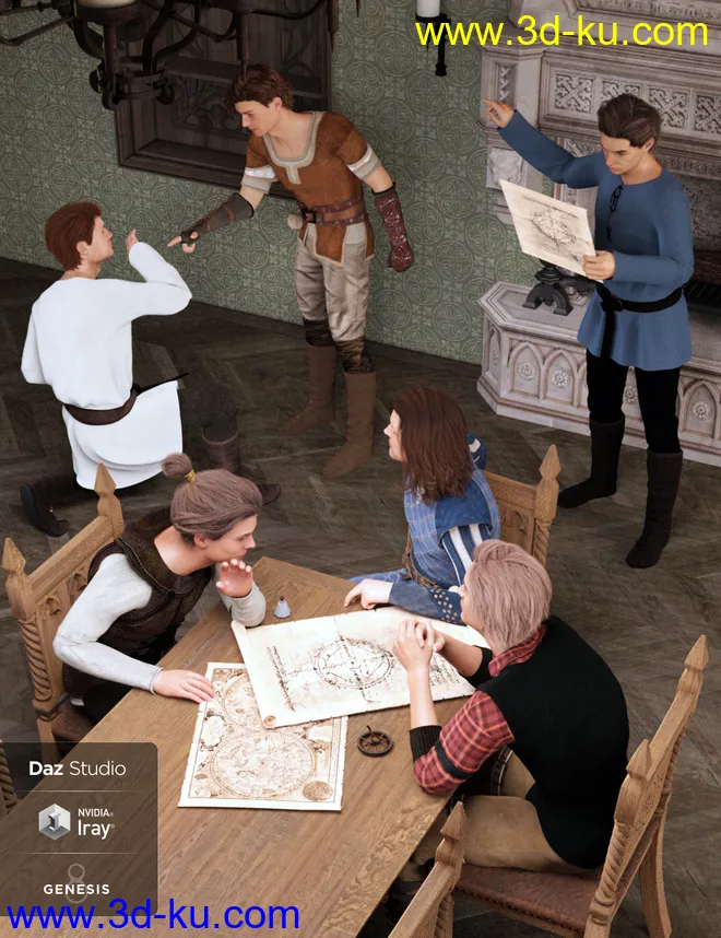 Royal Overtime for Genesis 8 Male模型的图片1