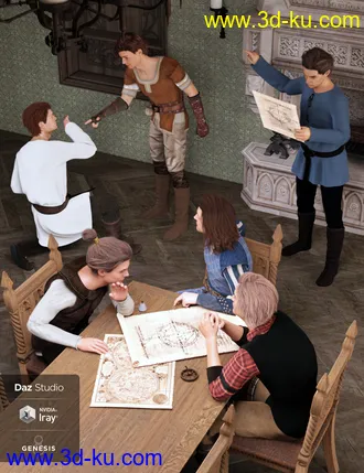 3D打印模型Royal Overtime for Genesis 8 Male的图片