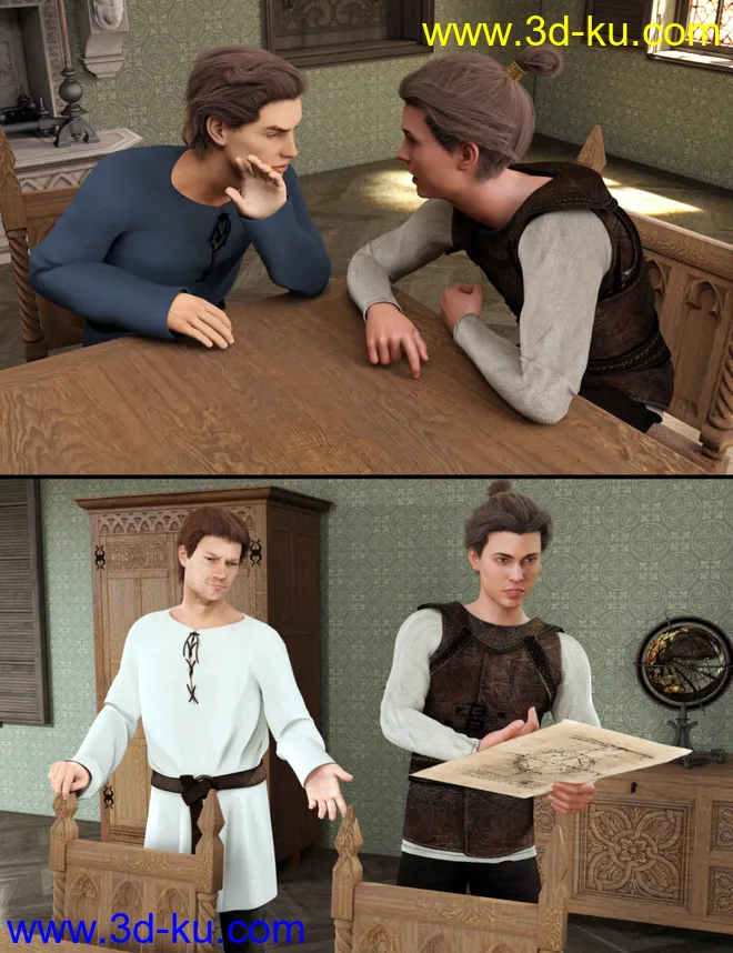 Royal Overtime for Genesis 8 Male模型的图片3