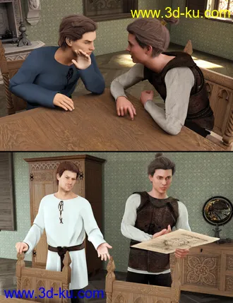 3D打印模型Royal Overtime for Genesis 8 Male的图片