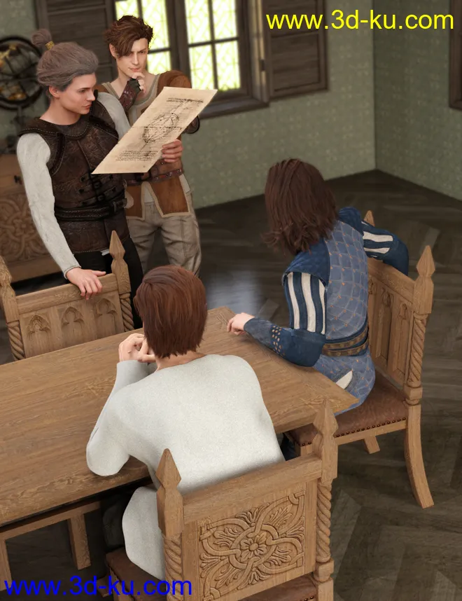 Royal Overtime for Genesis 8 Male模型的图片4