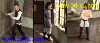 3D打印模型Royal Overtime for Genesis 8 Male的图片