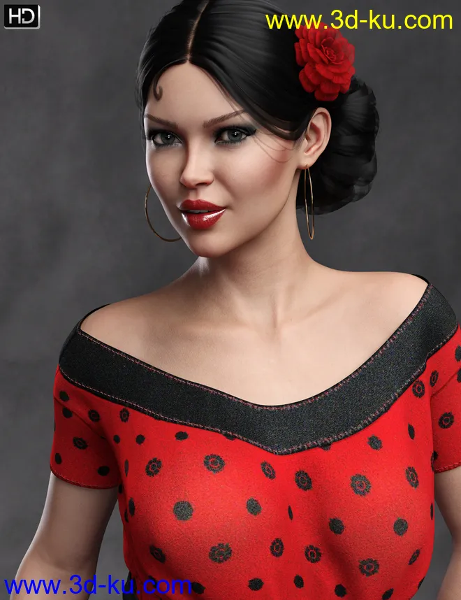 Rozy HD for Genesis 8 Female模型的图片3