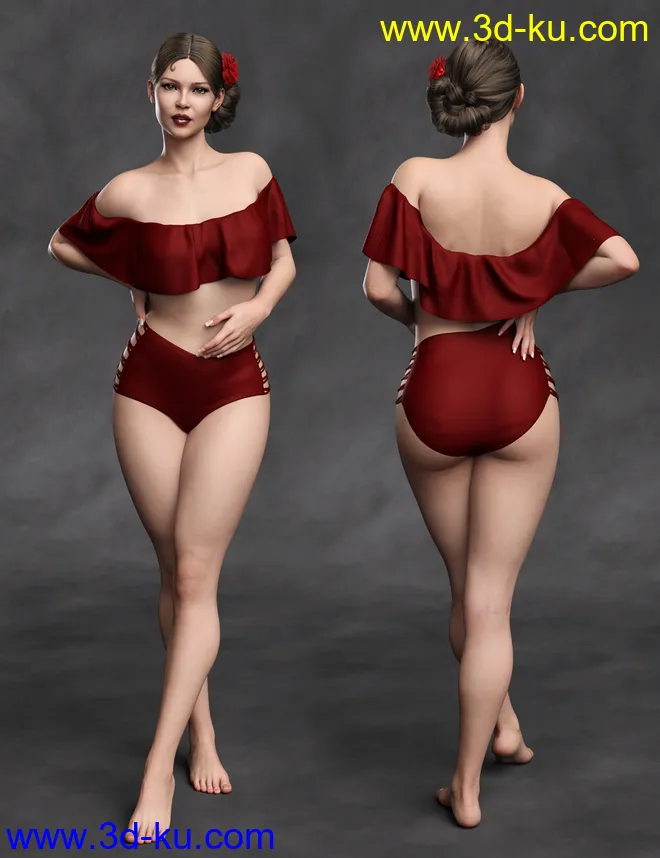 Rozy HD for Genesis 8 Female模型的图片7