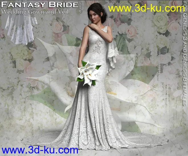 RP dForce Fantasy Bride模型的图片1