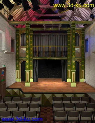 3D打印模型Rustic Theatre的图片