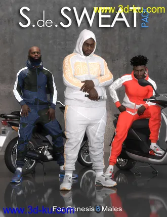 3D打印模型S.de.Sweat Pack For Genesis 8 Males的图片
