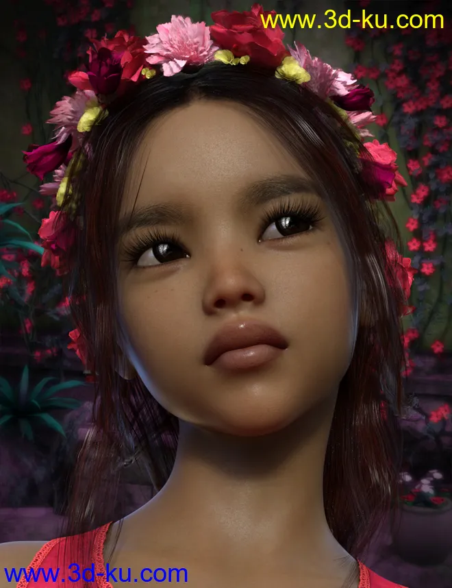 Sari For Genesis 8 Female模型的图片3