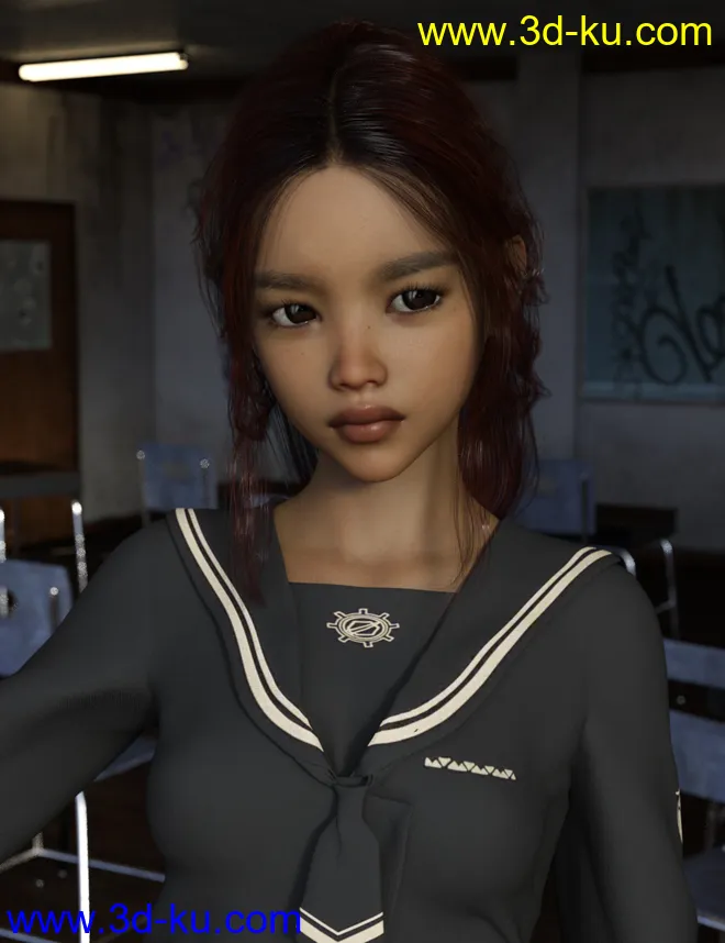 Sari For Genesis 8 Female模型的图片4