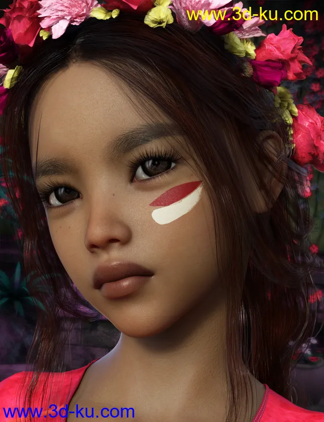 Sari For Genesis 8 Female模型的图片7