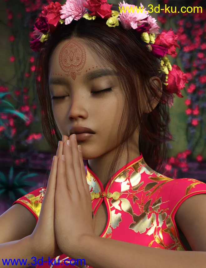 Sari For Genesis 8 Female模型的图片13