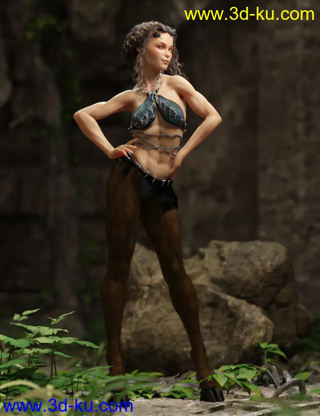 Satyr with dForce Hair for Genesis 8 Female模型的图片2