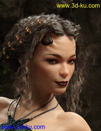 3D打印模型Satyr with dForce Hair for Genesis 8 Female的图片