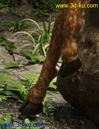 3D打印模型Satyr with dForce Hair for Genesis 8 Female的图片