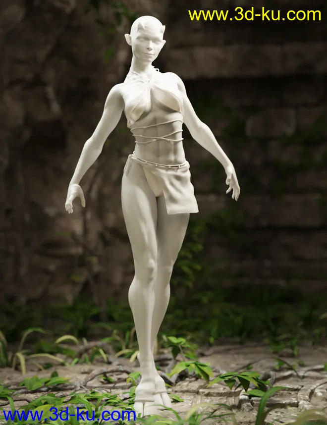 Satyr with dForce Hair for Genesis 8 Female模型的图片7