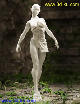 3D打印模型Satyr with dForce Hair for Genesis 8 Female的图片