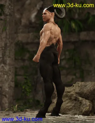 3D打印模型Satyr with dForce Hair for Genesis 8 Male的图片