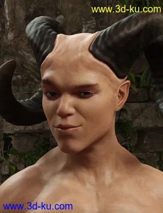 3D打印模型Satyr with dForce Hair for Genesis 8 Male的图片