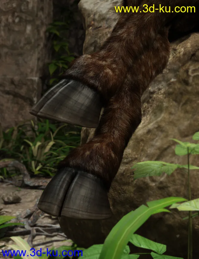 Satyr with dForce Hair for Genesis 8 Male模型的图片6