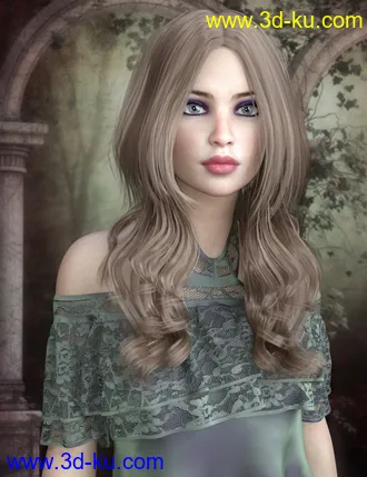 3D打印模型Savanna Hair for Genesis 8 Female(s)的图片