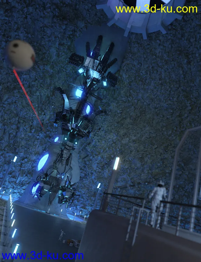 SC20 Cave 01. with Alien Artifact模型的图片1