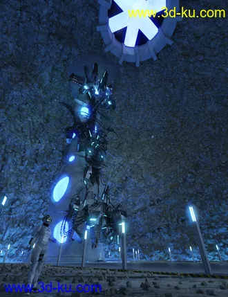 3D打印模型SC20 Cave 01. with Alien Artifact的图片