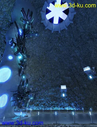 3D打印模型SC20 Cave 01. with Alien Artifact的图片
