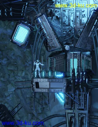 3D打印模型SC20 Cave 01. with Alien Artifact的图片