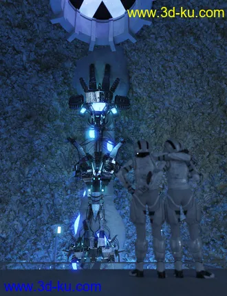 3D打印模型SC20 Cave 01. with Alien Artifact的图片
