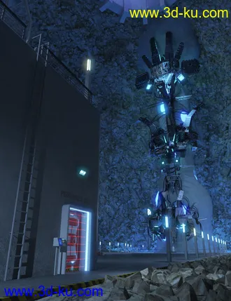 3D打印模型SC20 Cave 01. with Alien Artifact的图片