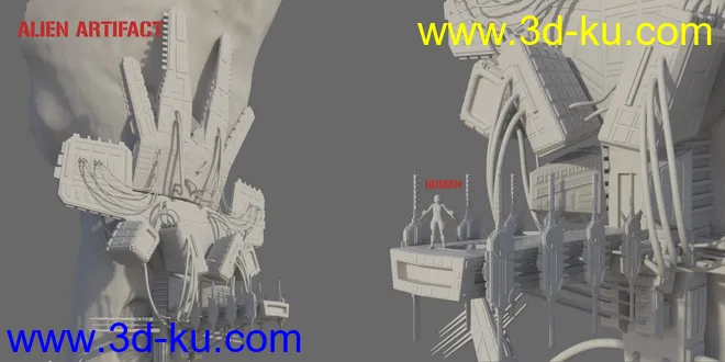 SC20 Cave 01. with Alien Artifact模型的图片16