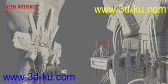 3D打印模型SC20 Cave 01. with Alien Artifact的图片