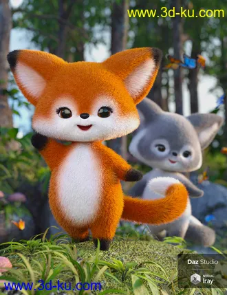 3D打印模型Scamp The Fox - Plushies 2.0的图片