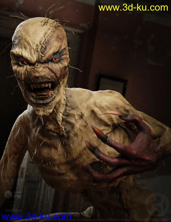 Scarecrow for Genesis 8 Male模型的图片1