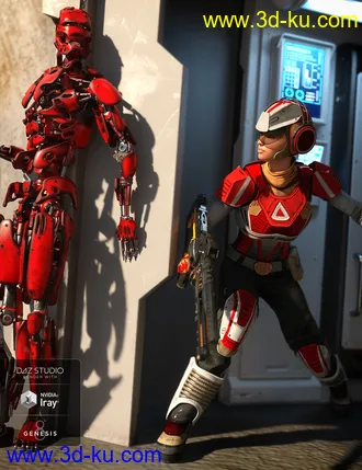 3D打印模型Sci-Fi Battle Outfit Textures的图片