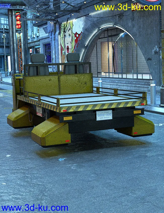 Sci-Fi Hover Cart模型的图片2