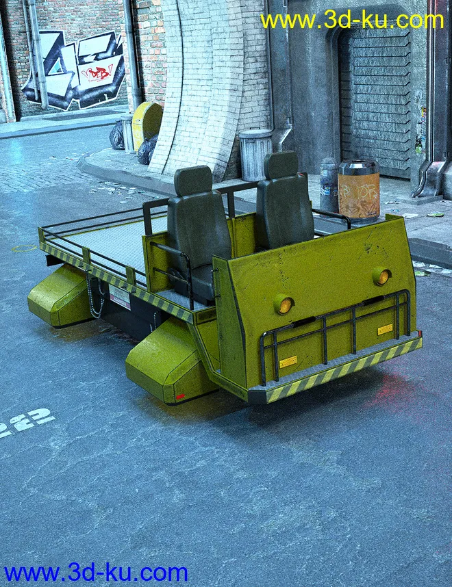 Sci-Fi Hover Cart模型的图片3