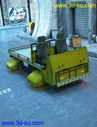 3D打印模型Sci-Fi Hover Cart的图片