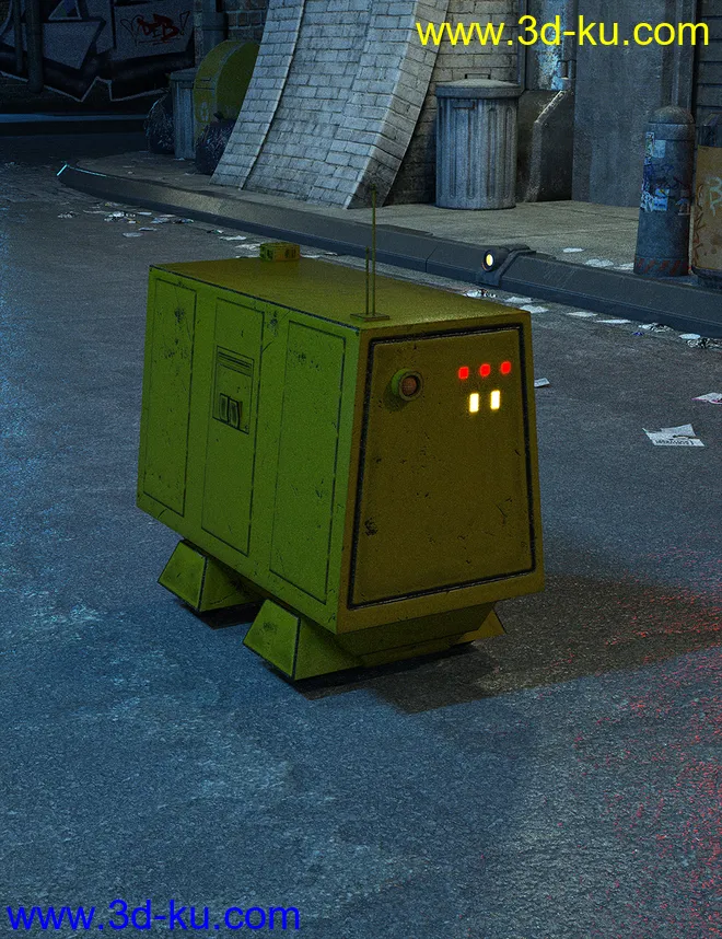 Sci-Fi Roller Bot模型的图片3