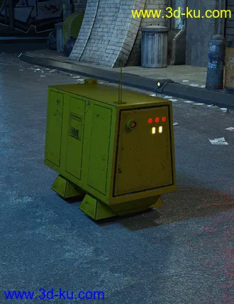 3D打印模型Sci-Fi Roller Bot的图片