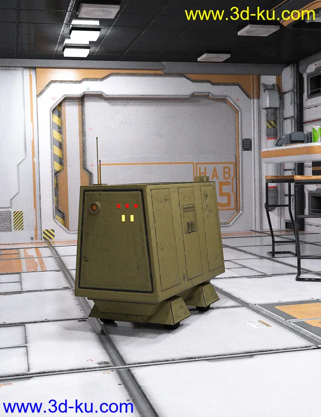 Sci-Fi Roller Bot模型的图片4