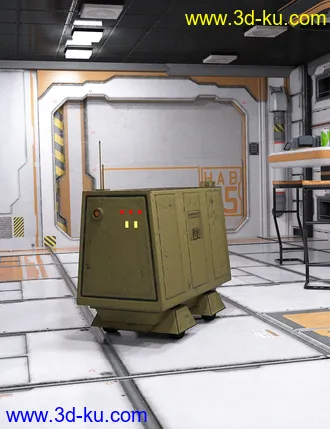 3D打印模型Sci-Fi Roller Bot的图片