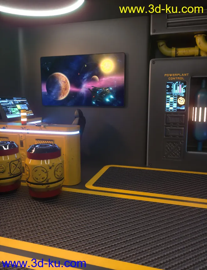 Sci-Fi Starship Quarters Volume 2模型的图片2