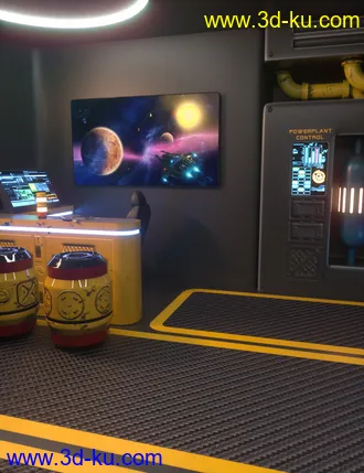 3D打印模型Sci-Fi Starship Quarters Volume 2的图片