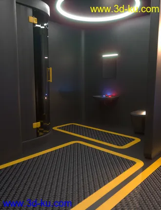 3D打印模型Sci-Fi Starship Quarters Volume 2的图片