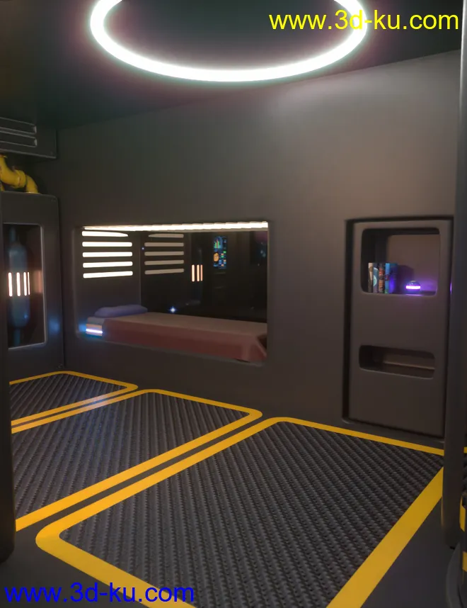 Sci-Fi Starship Quarters Volume 2模型的图片4